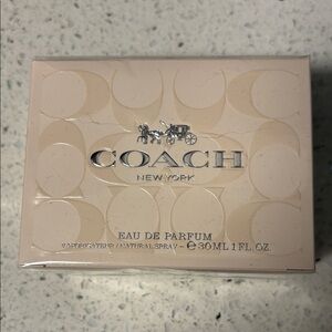 Coach Eau de Parfum - Pale Blush Pink Box with Silver Logo